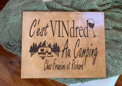 Affiche pour les amateurs de camping !